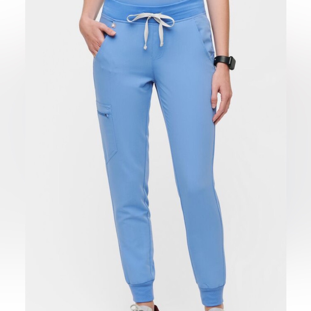 Figs Zamora Jogger Scrub Pants—ceil blue